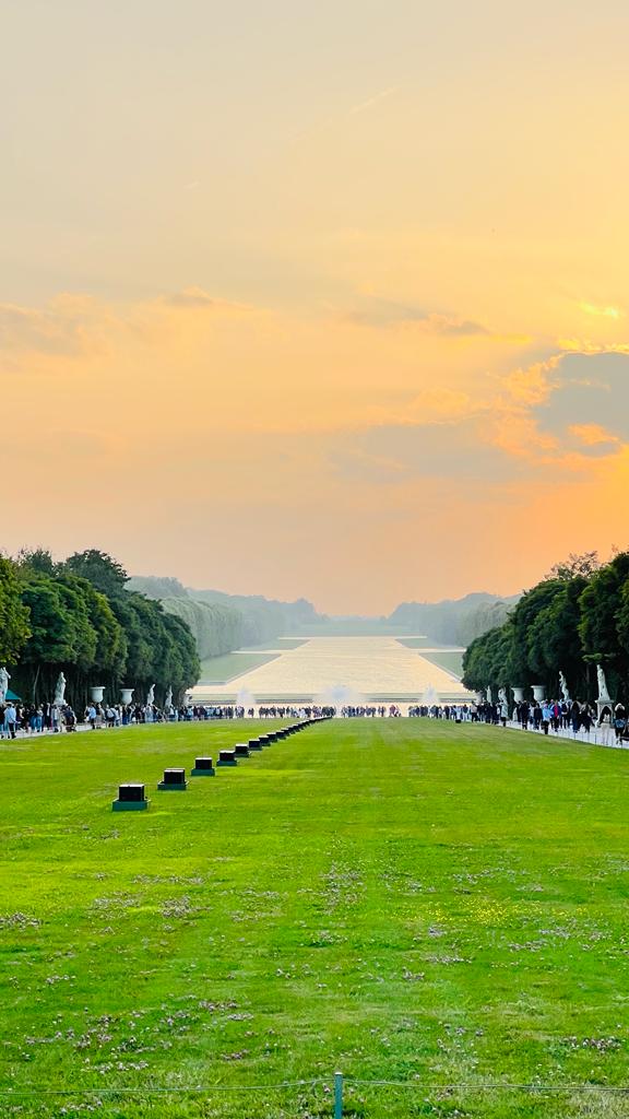 The sunset at the Palace